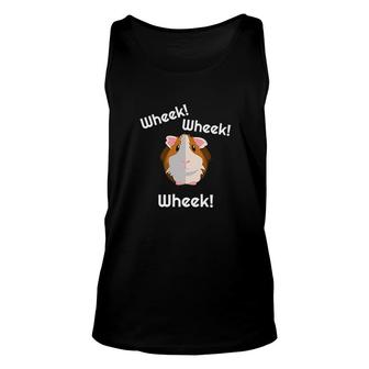 Cute Funny Wheek Guinea Pig Owner Unisex Tank Top | Mazezy
