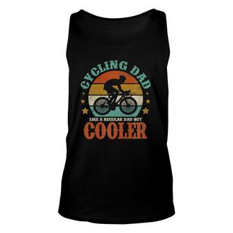 Mens Cycling Dad Like A Regular Dad But Cooler Fathers Day Retro Tank Top | Mazezy