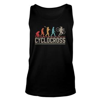 Cyclocross Bicycle Evolution Of Man Ride Gravel Unisex Tank Top | Mazezy