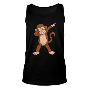 Dabbing Monkey Funny Dab Gift Unisex Tank Top | Mazezy