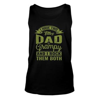 Dad And Grampy Father's Day Grandpa Gift For Men Unisex Tank Top | Mazezy