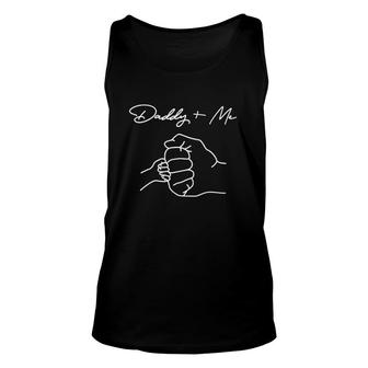 Dad And Me Fist Bump Father's Day Sketch Unisex Tank Top | Mazezy