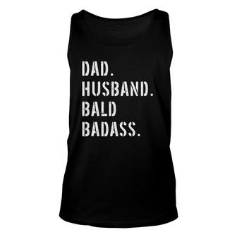 Dad Bald Guy Gifts From Daughter Son Wife Unisex Tank Top | Mazezy