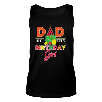 Mens Dad Of The Birthday Girl Twotti Fruity Theme Daddy Party Tank Top | Mazezy