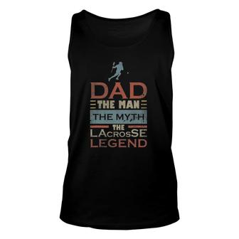 Mens Dad Father Lacrosse Lax Player Coach Team Ball Sport Tank Top | Mazezy
