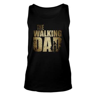 Dad Gifts Walking Dad Gift For Birthday Father's Day Unisex Tank Top | Mazezy