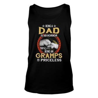 Being A Dad Is An Honor Being A Gramps Is Priceless Vintage Tank Top | Mazezy UK