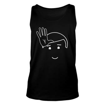 Dad In Asl Sign Language Perfect For Fathers Unisex Tank Top | Mazezy