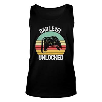 Dad Level Unlocked Gamer New Father Unisex Tank Top | Mazezy