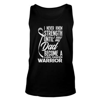 Dad Lung Cancer Warrior Son Daughter Of Lung Cancer Warrior Tank Top | Mazezy