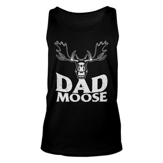 Dad Moose I Love Hunting Hobby Hunting Hunter Unisex Tank Top - Thegiftio UK