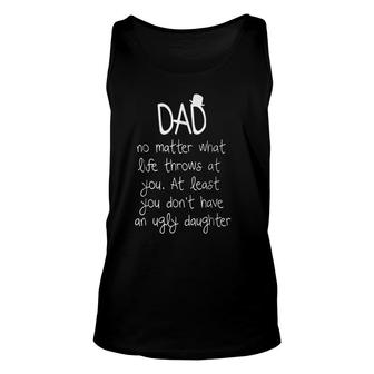 Dad No Matter What Life Throws At You Unisex Tank Top | Mazezy