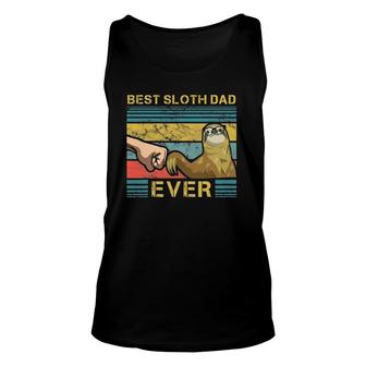 Mens Dad Sloth Slow Motion Animals Sleepy Sloth Lover Father Tank Top | Mazezy