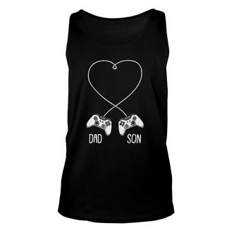 Dad Son Gaming Father's Day Cool Video Game Matching Gamer Unisex Tank Top | Mazezy