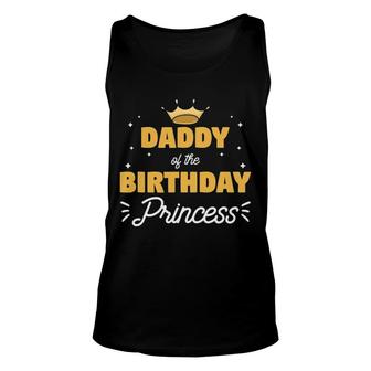 Mens Daddy Of The Birthday Princess Girls Party Tank Top | Mazezy