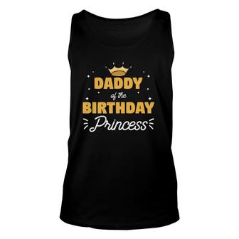 Mens Daddy Of The Birthday Princess Girls Party Tank Top | Mazezy UK