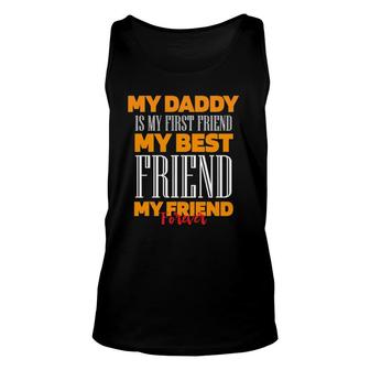 Daddy My Best Friend Wife Daughter Son Father's Day Unisex Tank Top | Mazezy