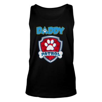 Daddy Patrol - Funny Gift Birthday Party Unisex Tank Top | Mazezy