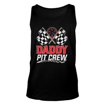 Daddy Pit Crew Race Car Racing Family Unisex Tank Top | Mazezy