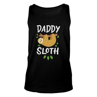Daddy Sloth Dad Father Father's Day Lazy Dad Unisex Tank Top | Mazezy DE