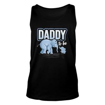 Daddy To Be Elephant Baby Shower Pregnancy Father's Day Unisex Tank Top | Mazezy