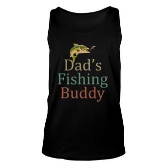 Dad's Fishing Buddy Lovers Gift Unisex Tank Top | Mazezy