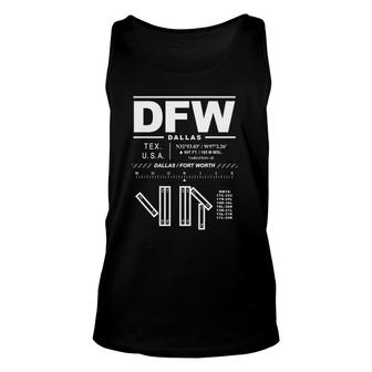 Dallas Fort Worth International Airport Texas Dfw Unisex Tank Top | Mazezy