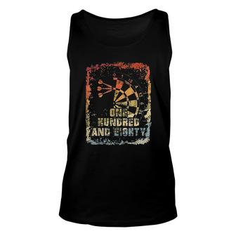 Darts Gift One Hundred And Eighty Unisex Tank Top | Mazezy