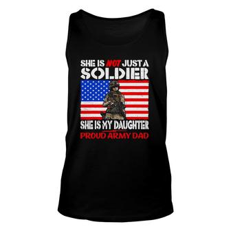 My Daughter Is A Soldier Proud Army Dad Military Father Tank Top | Mazezy