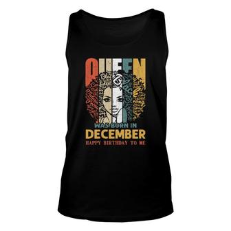 December Birthday Black Afro Melanin Sagittarius Unisex Tank Top | Mazezy