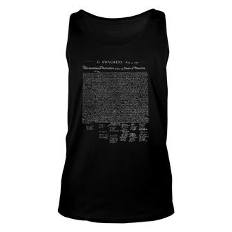 Declaration Of Independence Liberty Constitution America Usa Tank Top | Mazezy