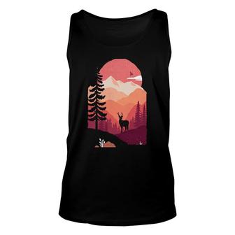 Deer In The Forest Unisex Tank Top | Mazezy