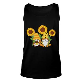 Design Gnomes Sunflower Colorful Idea Gift Unisex Tank Top - Thegiftio UK