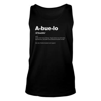 Mens Dictionary Definition Fathers Day Grandpa Abuelo Tank Top | Mazezy