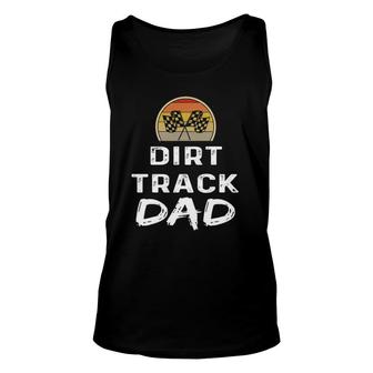 Mens Dirt Track Racing Race Dad Father's Day Tank Top | Mazezy