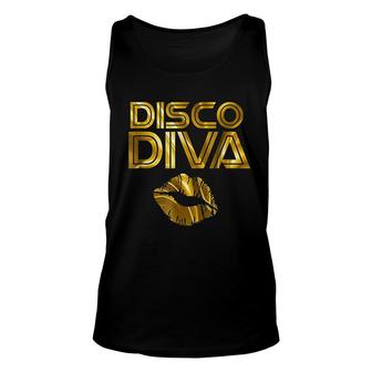 Disco Diva 60s 70s 80s Costume Party Unisex Tank Top | Mazezy
