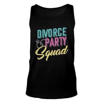 Divorce Party Squad Divorcee Ex Husband Ex Wife Divorcement Unisex Tank Top | Mazezy