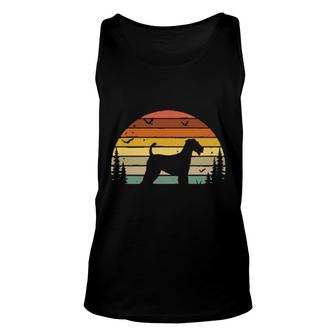 Dog Airedale Terrier Dog Retro Vintage275 Paws Unisex Tank Top | Mazezy