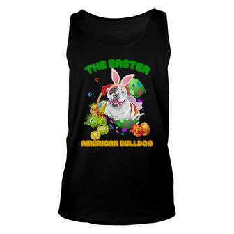 Dog American Bulldog Bunny Dancing The Easter American Bulldog 384 Paws Tank Top | Mazezy