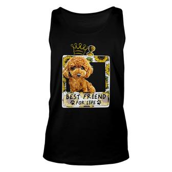 Dog Best Friend For Life For Poodle Lovers 21 Paws Unisex Tank Top | Mazezy