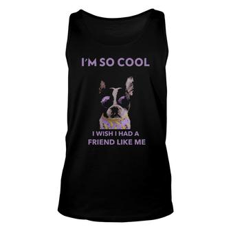 Dog Cool Dog Looking For Friends 591 Paws Unisex Tank Top | Mazezy