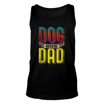 Dog Dad Love And Rescue Adopt Love Adopt Paw And Dog Rescue Tank Top | Mazezy AU