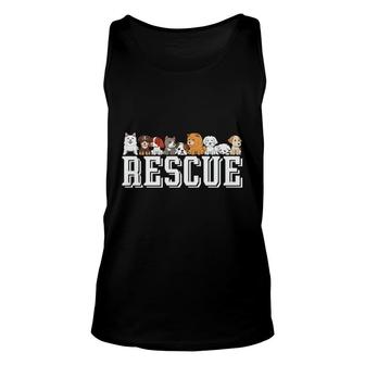 Dog Mom Mothers Day Dogs Rescue Save The Dogs Unisex Tank Top - Thegiftio UK