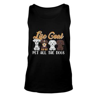 Dog Mom Mothers Day Life Goal Pet All The Dogs Unisex Tank Top - Thegiftio UK