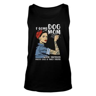Dog Mom Mothers Day With Pretty Eye And Thick Unisex Tank Top - Thegiftio