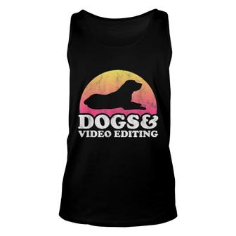 Dogs And Video Editing's Or's Dog And Video Editor Unisex Tank Top | Mazezy