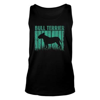 Dogs Retro Bull Terrier Dog Vintage Gift Unisex Tank Top | Mazezy