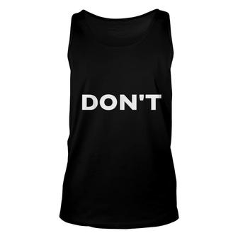 Dont Basic Graphic Great Letter Unisex Tank Top - Thegiftio