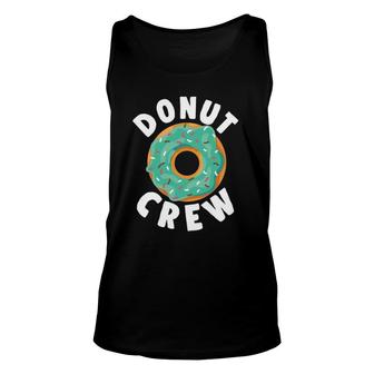 Donut Crew Funny Doughnut Food Sweet Sprinkle Party Unisex Tank Top | Mazezy