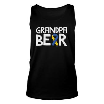 Down Syndrome Awareness S T21 Day Grandpa Bear Unisex Tank Top | Mazezy
